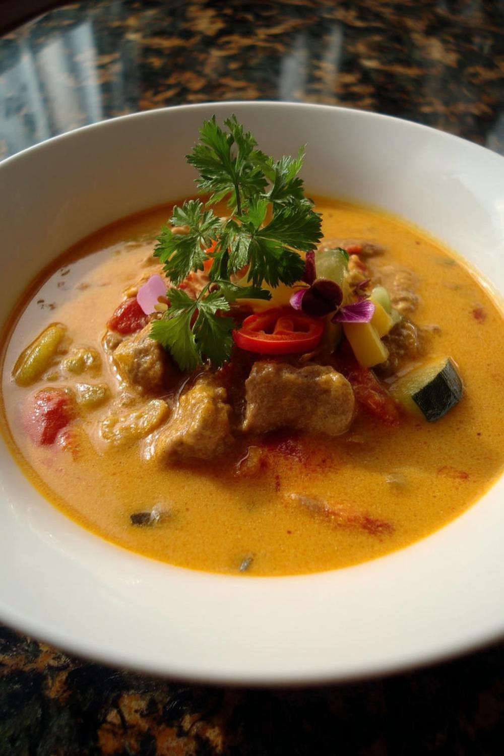 Asiatisk köttgryta med grönsaker