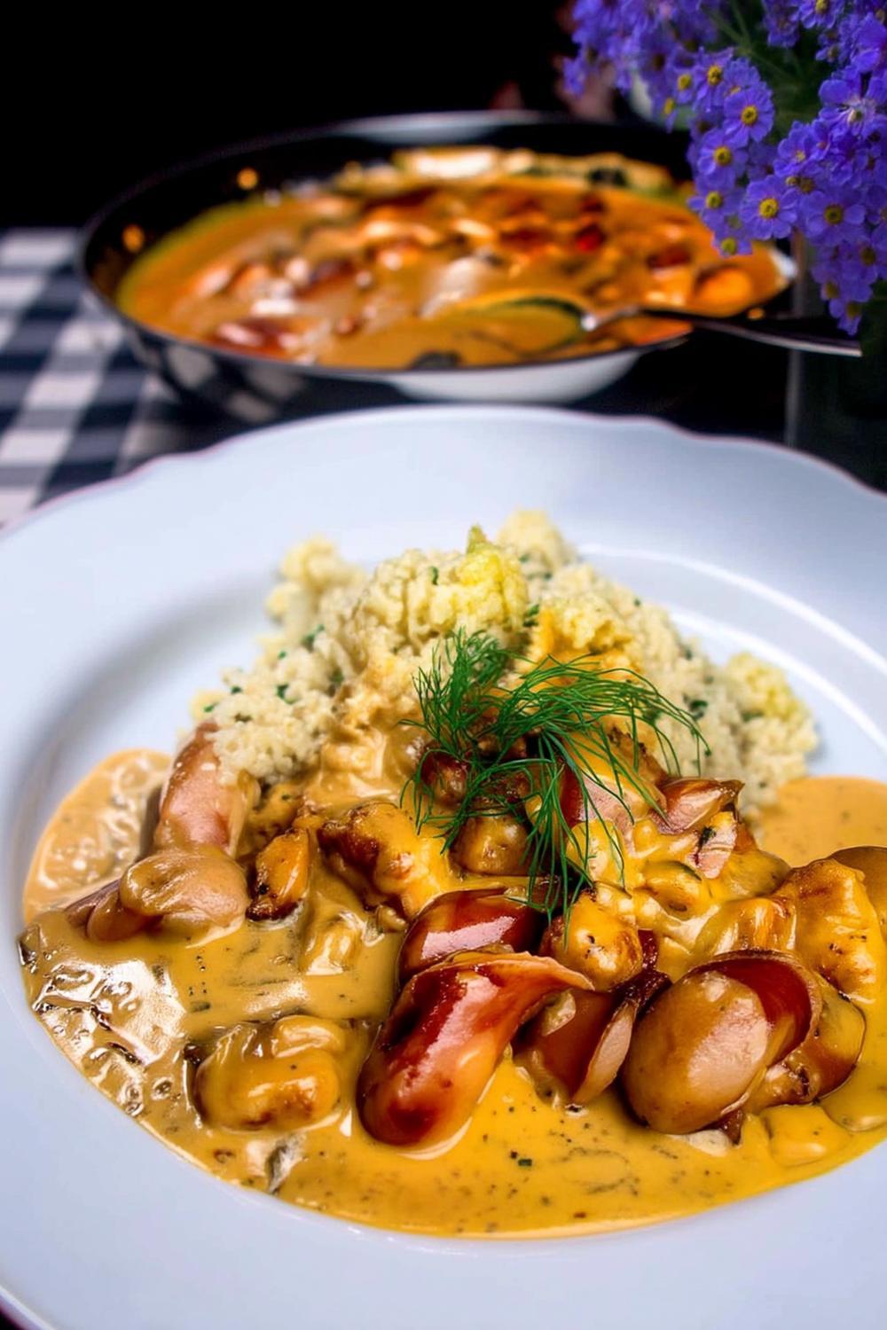 Krämig svampgryta med couscous