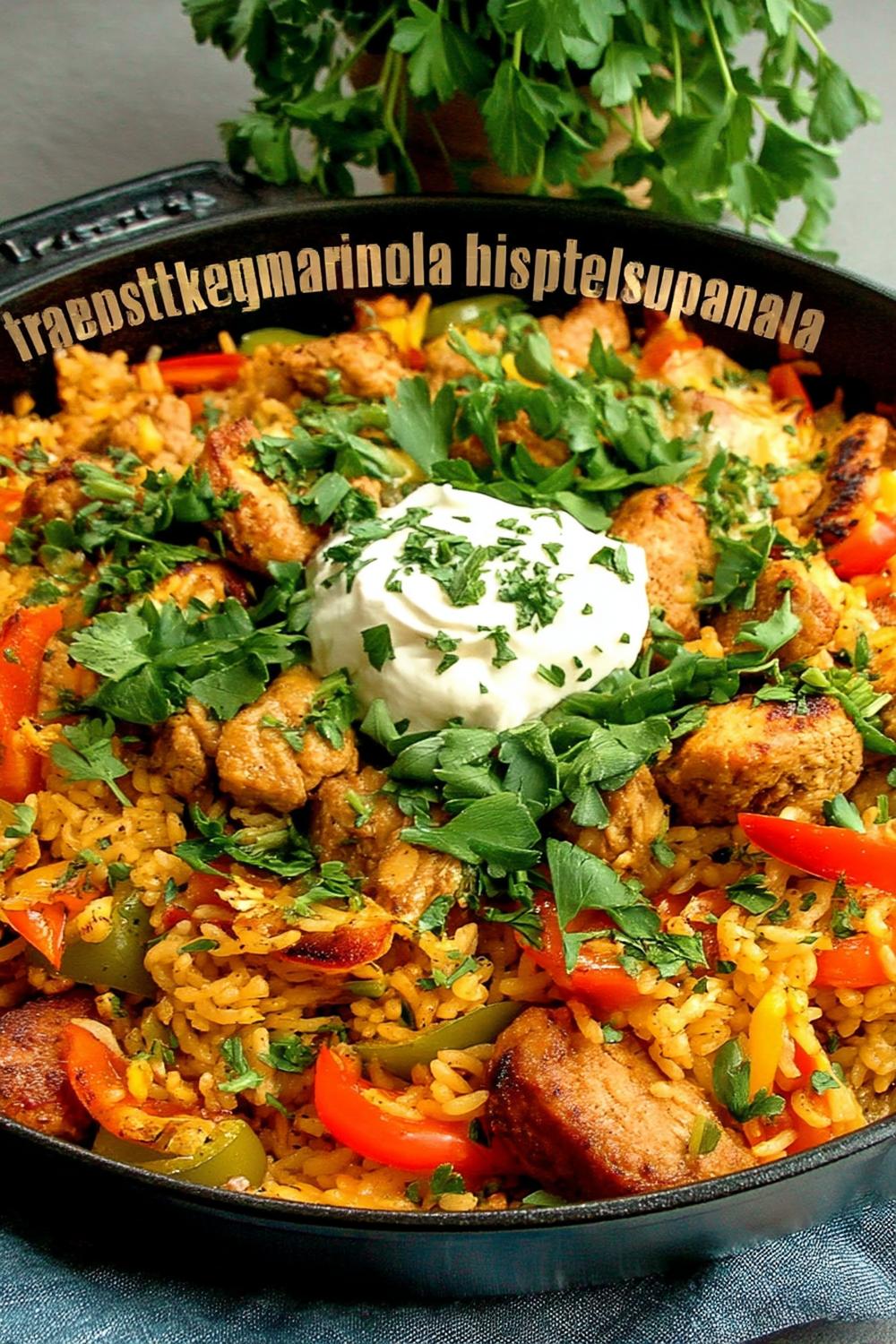 Kryddig paella med kyckling