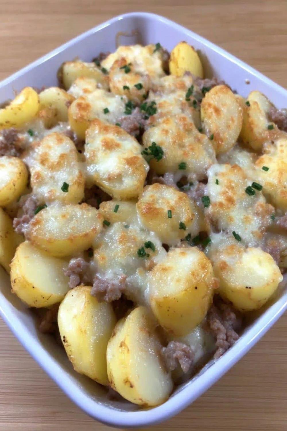 Snabb potatisgratin med bacon
