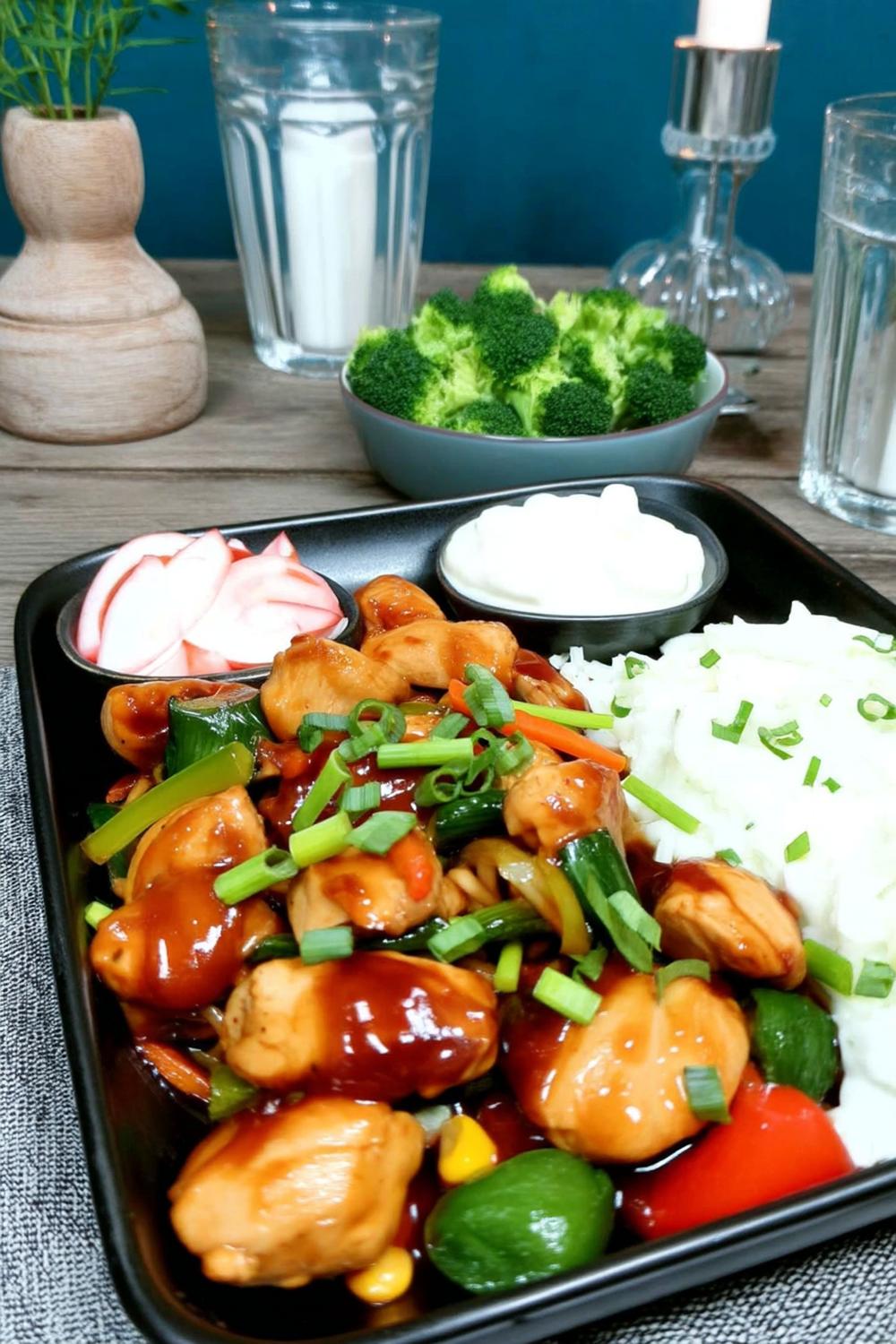 Asiatisk kyckling med grönsaker