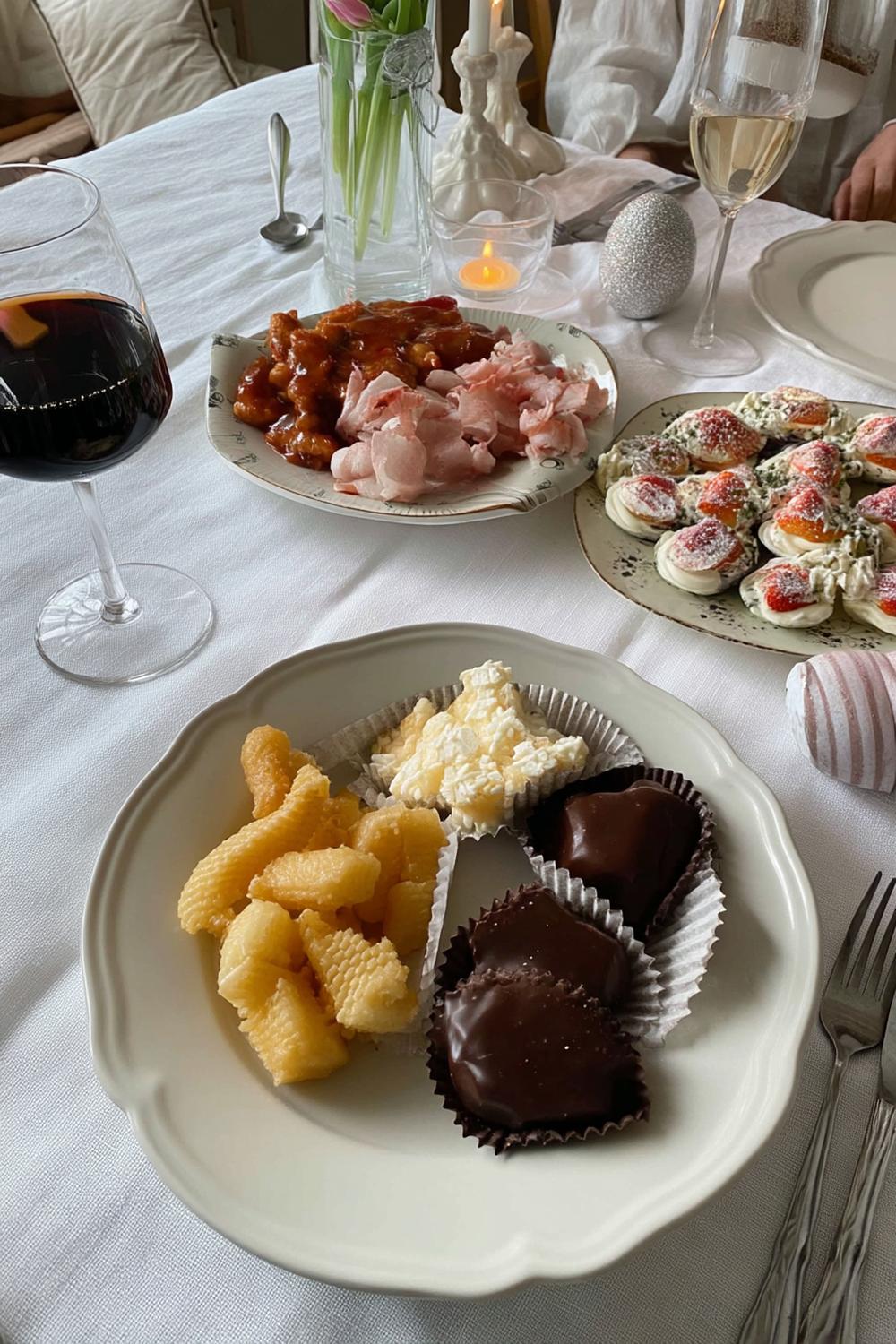 Påskmiddag med traditionella rätter