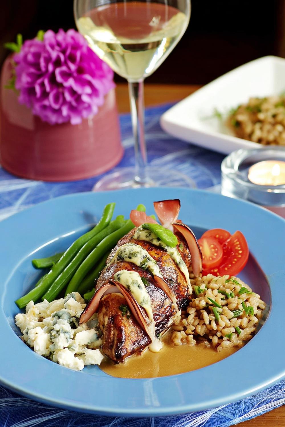 Festlig kyckling med bacon
