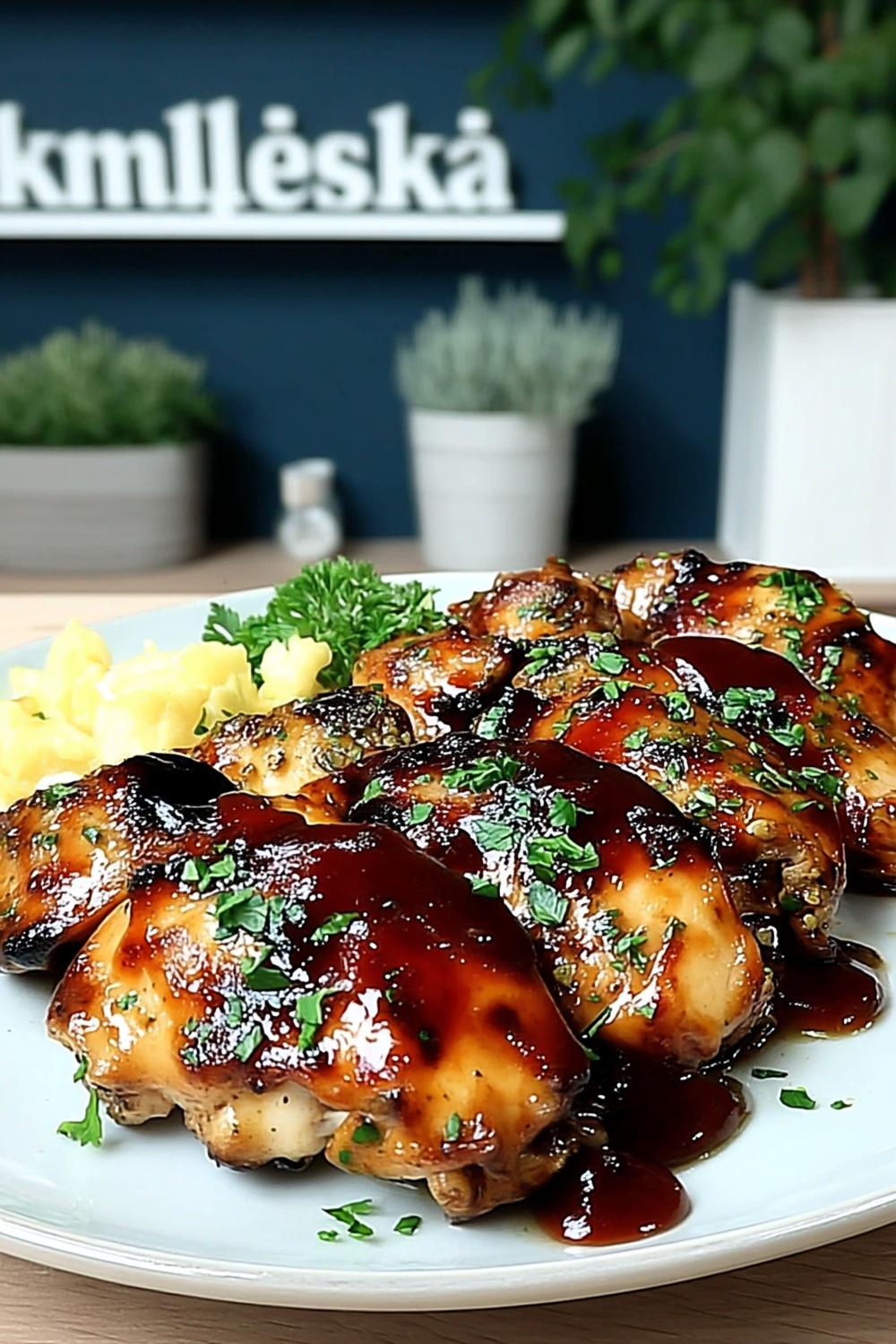 Teriyaki-glaserad kyckling