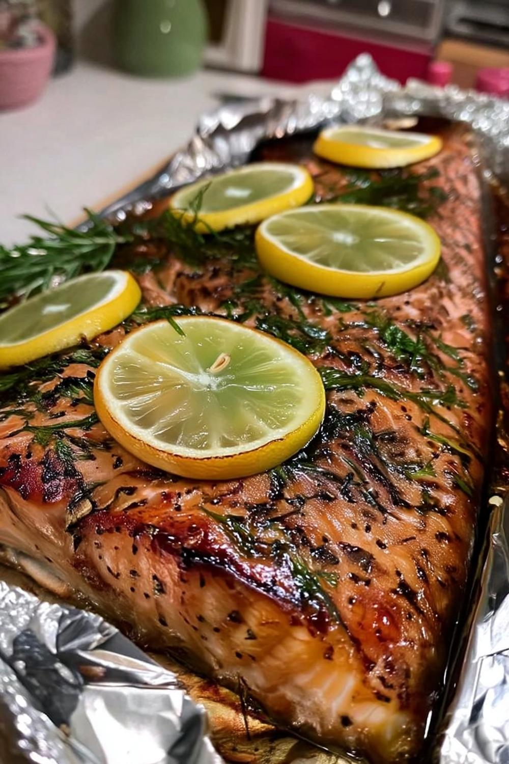 Foliegrillad Lax Sommar