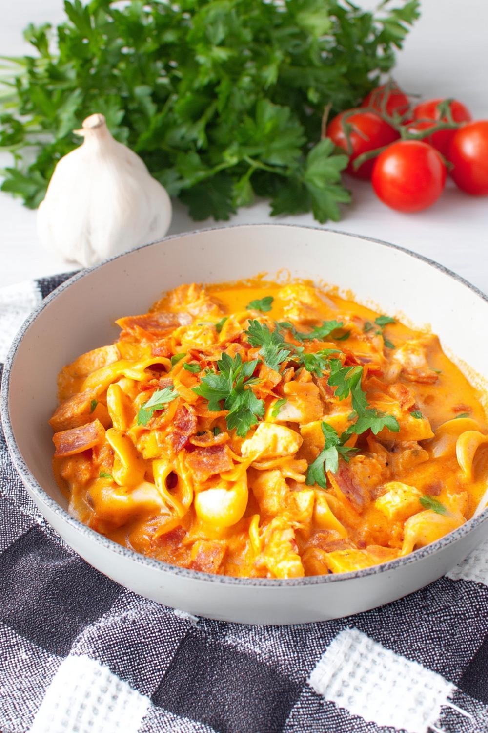 Krämig halloumipasta