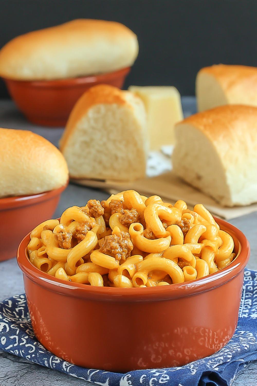 Färgglad cheese pasta