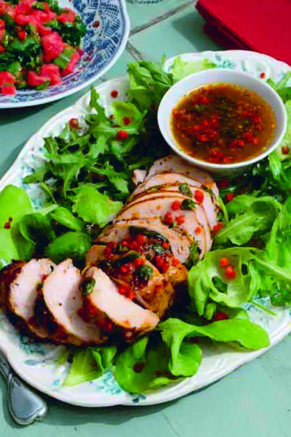Asiatisk fläskfilé med chilisås