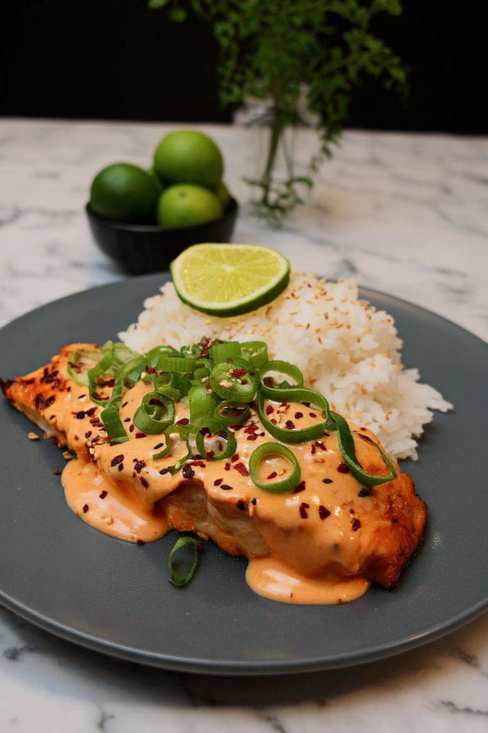 Japansk lax med chilimajonnäs