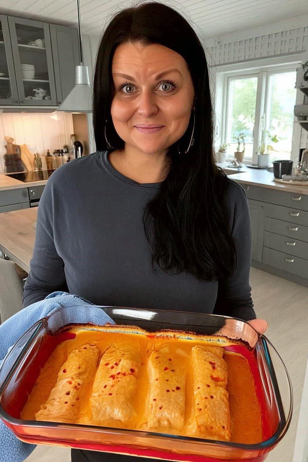 Stolt kock med teriyakilax