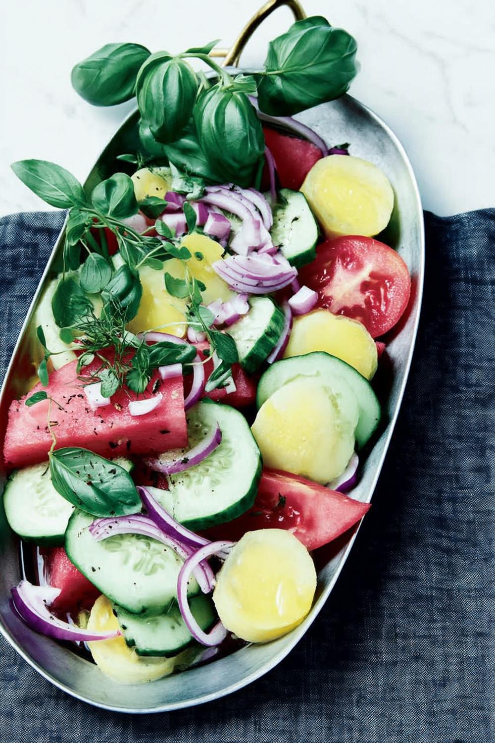 Sommarsallad med vattenmelon