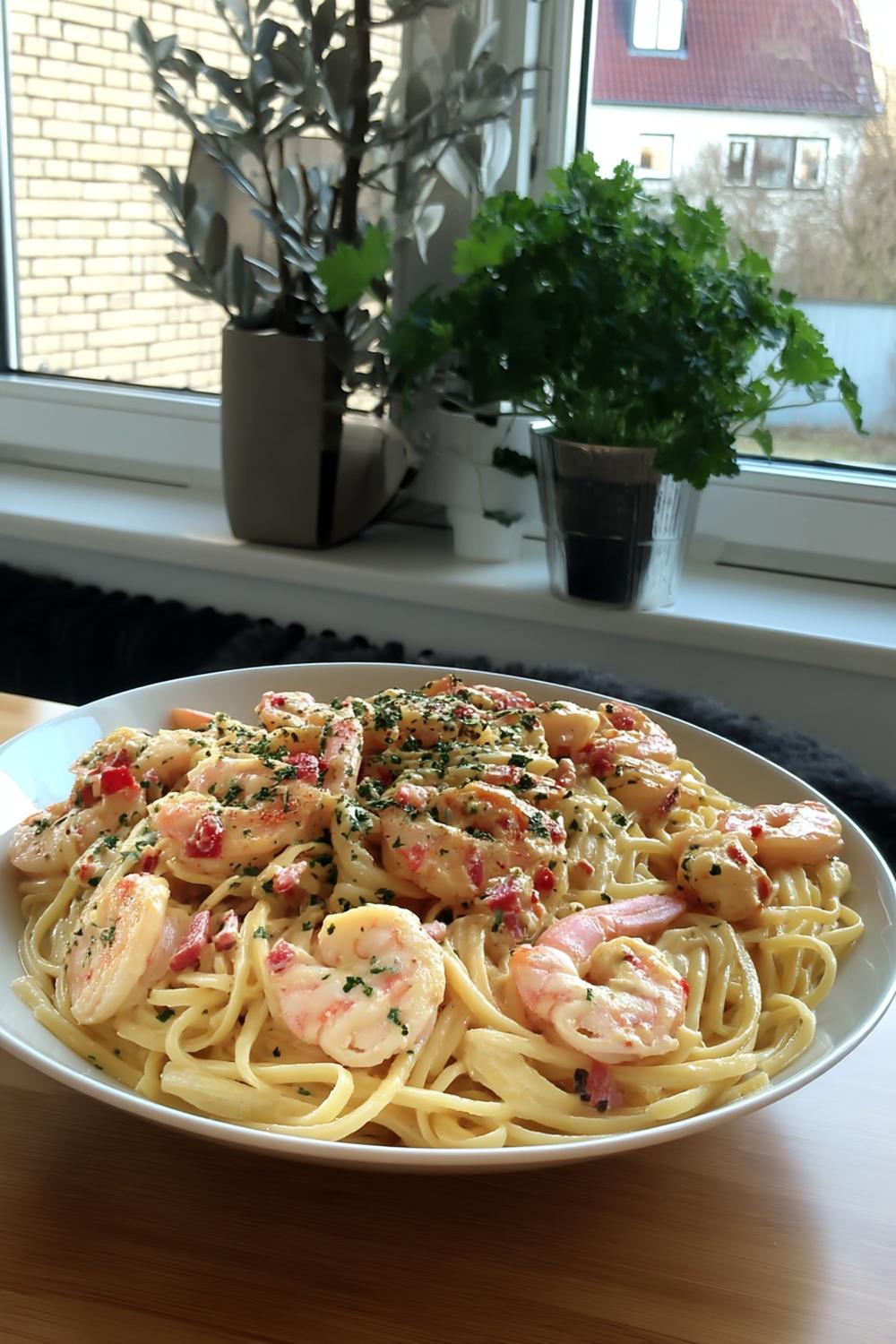 Krämig Räkpasta Hemma