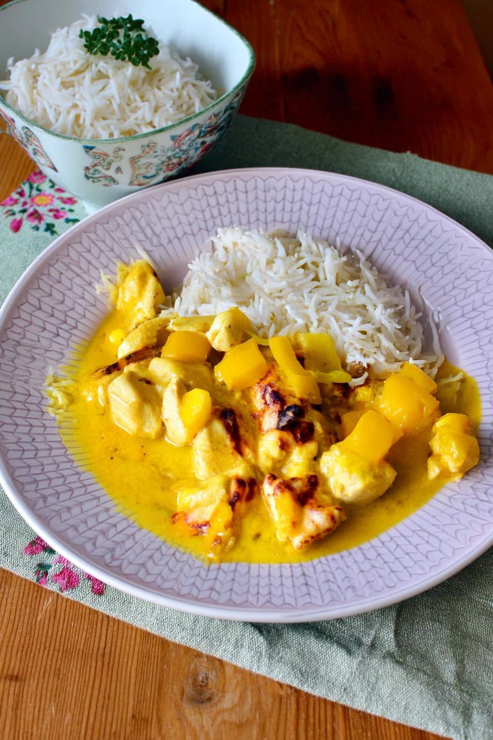 Gul kycklingcurry