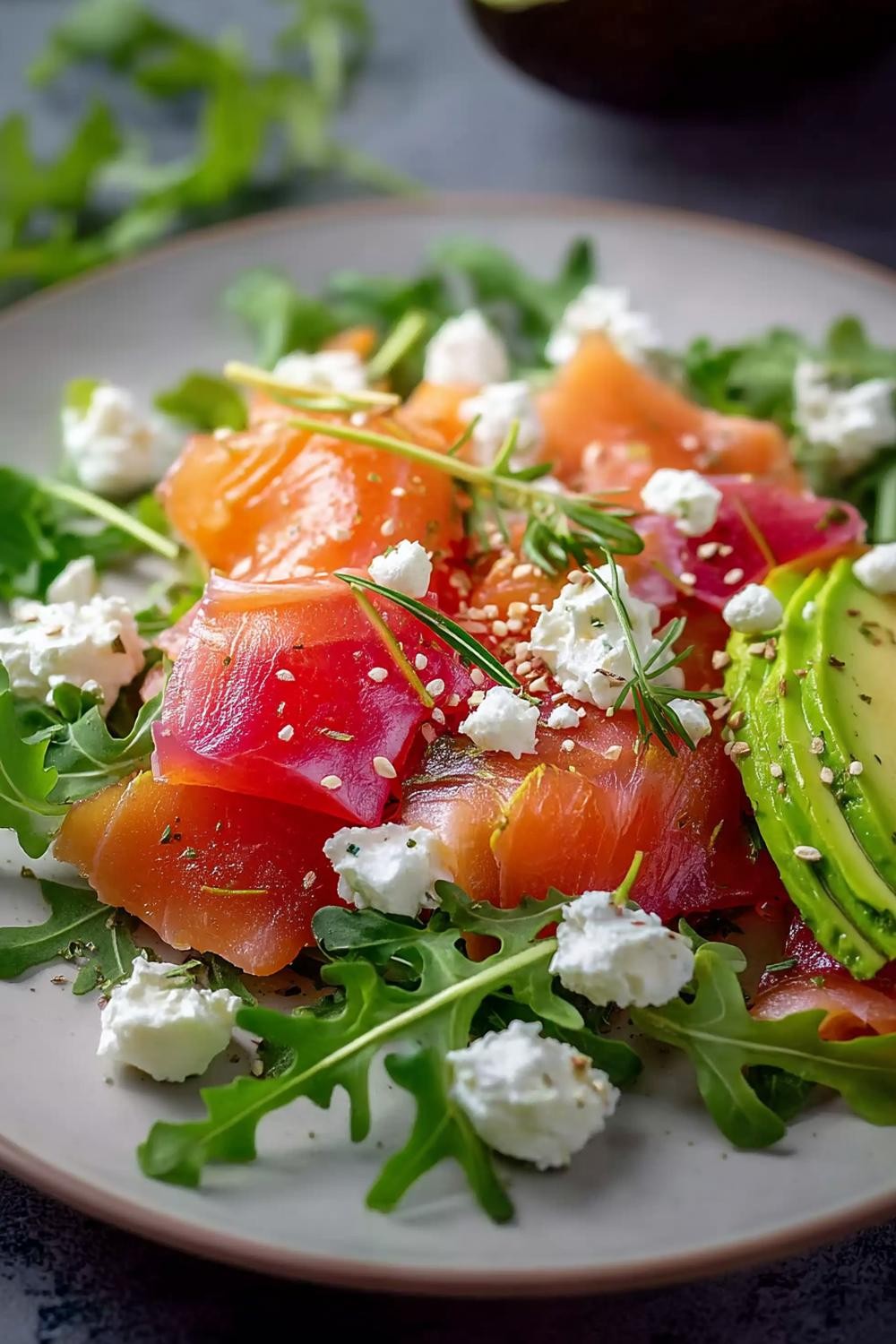 Elegant rökfisk sallad
