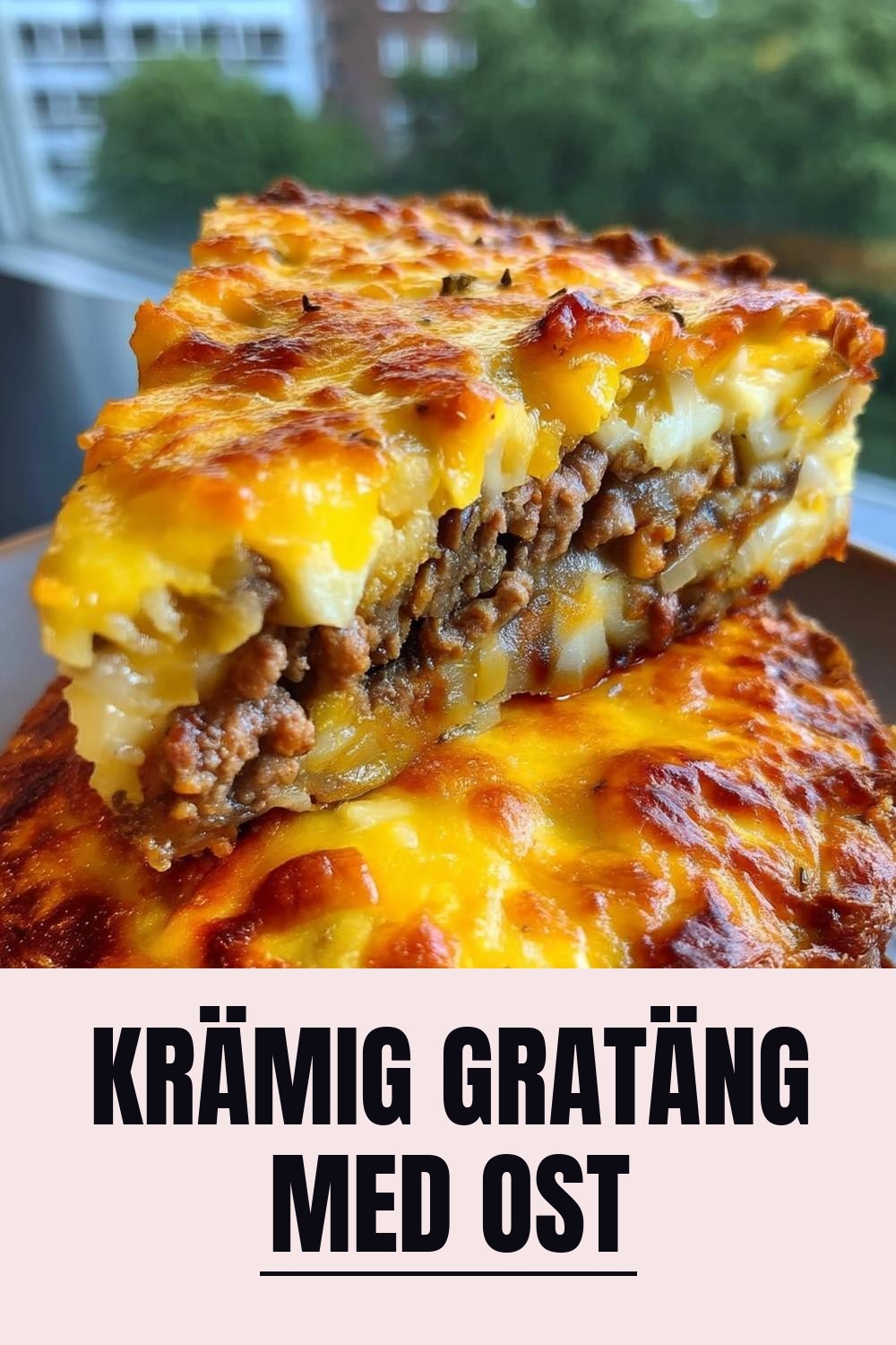 Krämig gratäng med ost