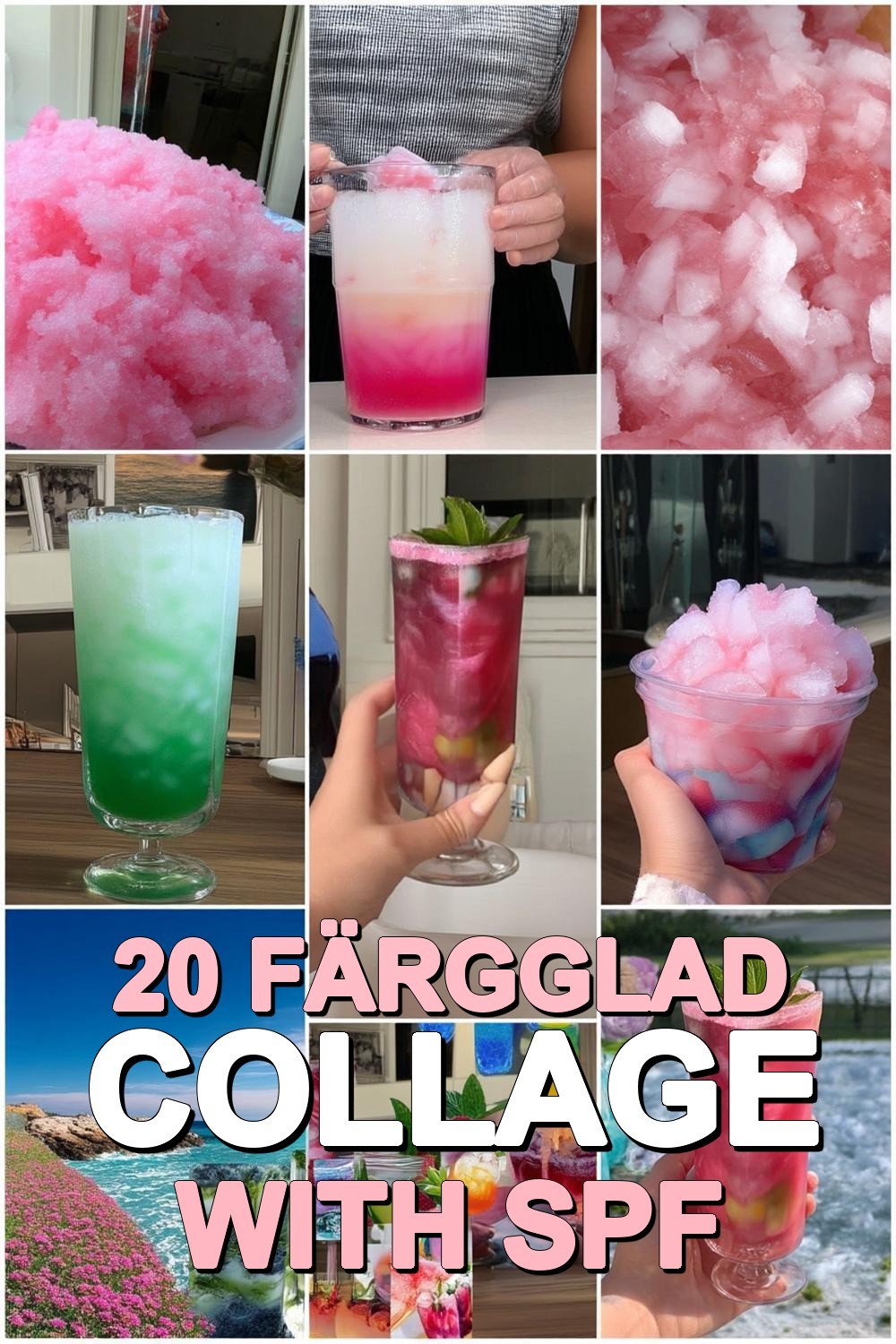 Färgglad Collage