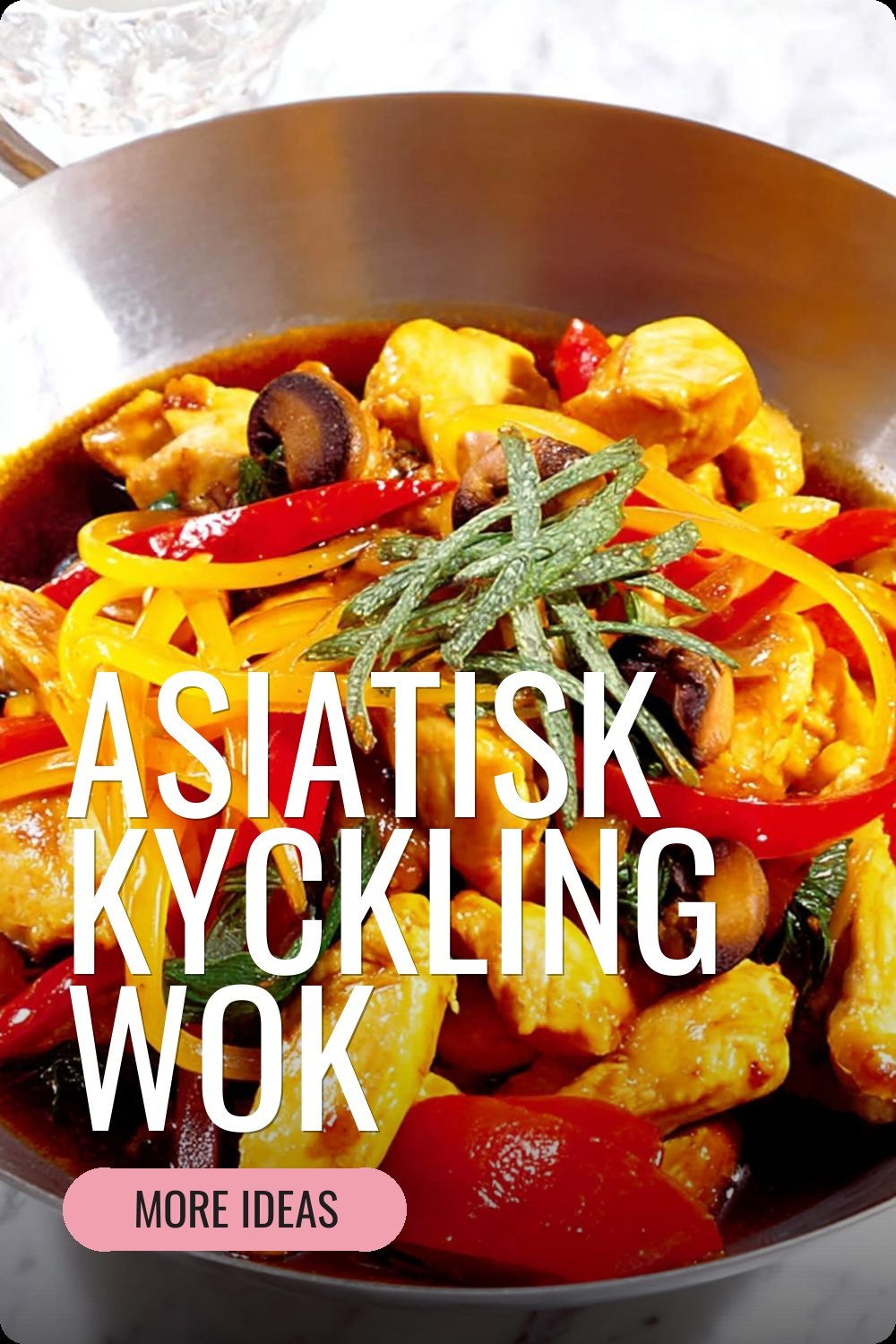 Asiatisk kyckling wok