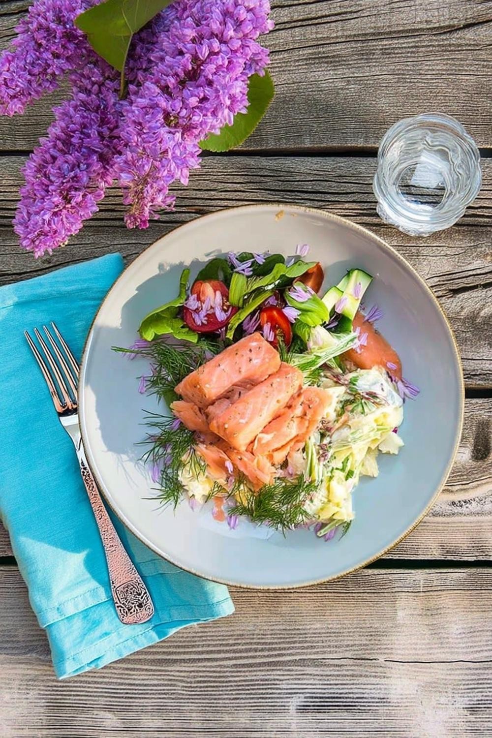 Vårfräsch Lax Sallad