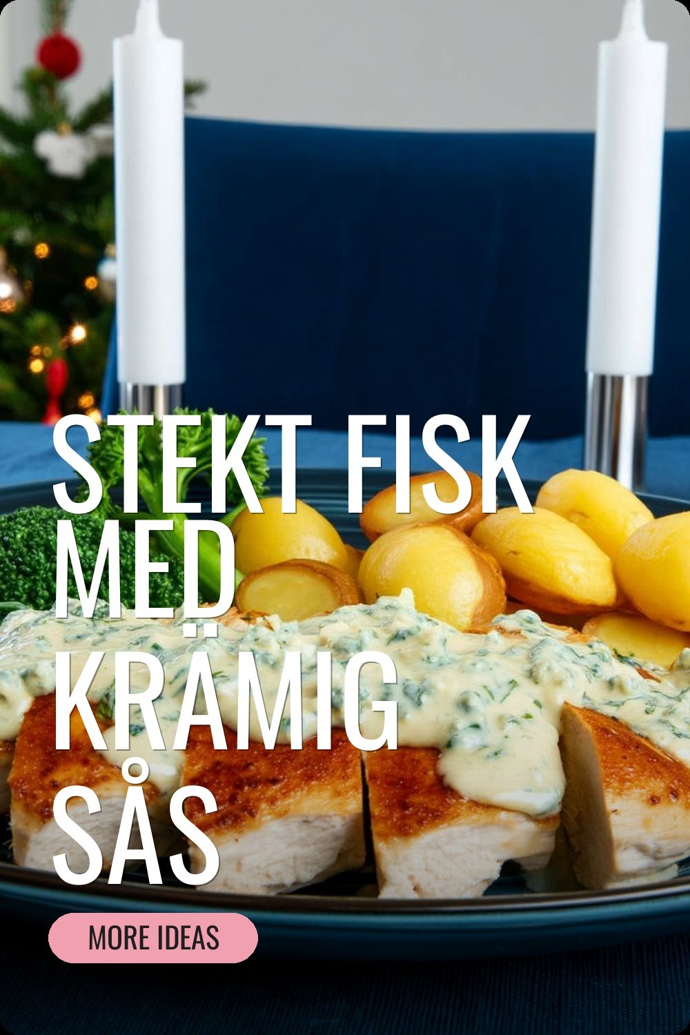 Stekt fisk med krämig sås