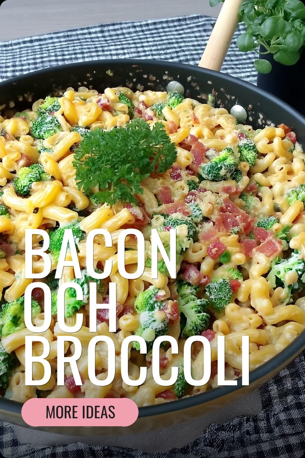 Bacon och broccoli