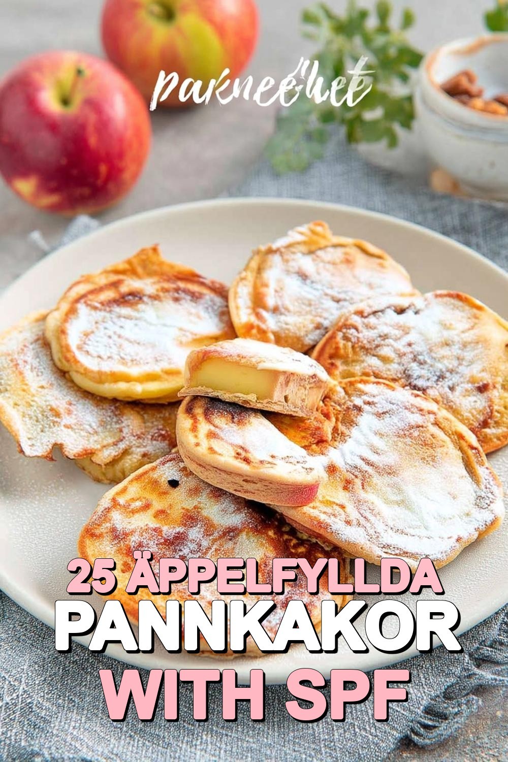 Äppelfyllda pannkakor
