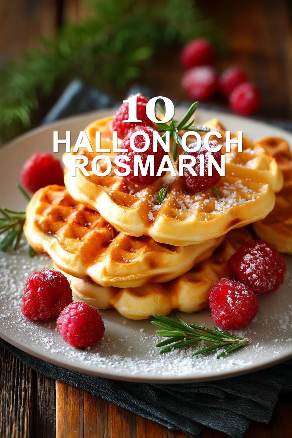 Hallon och rosmarin
