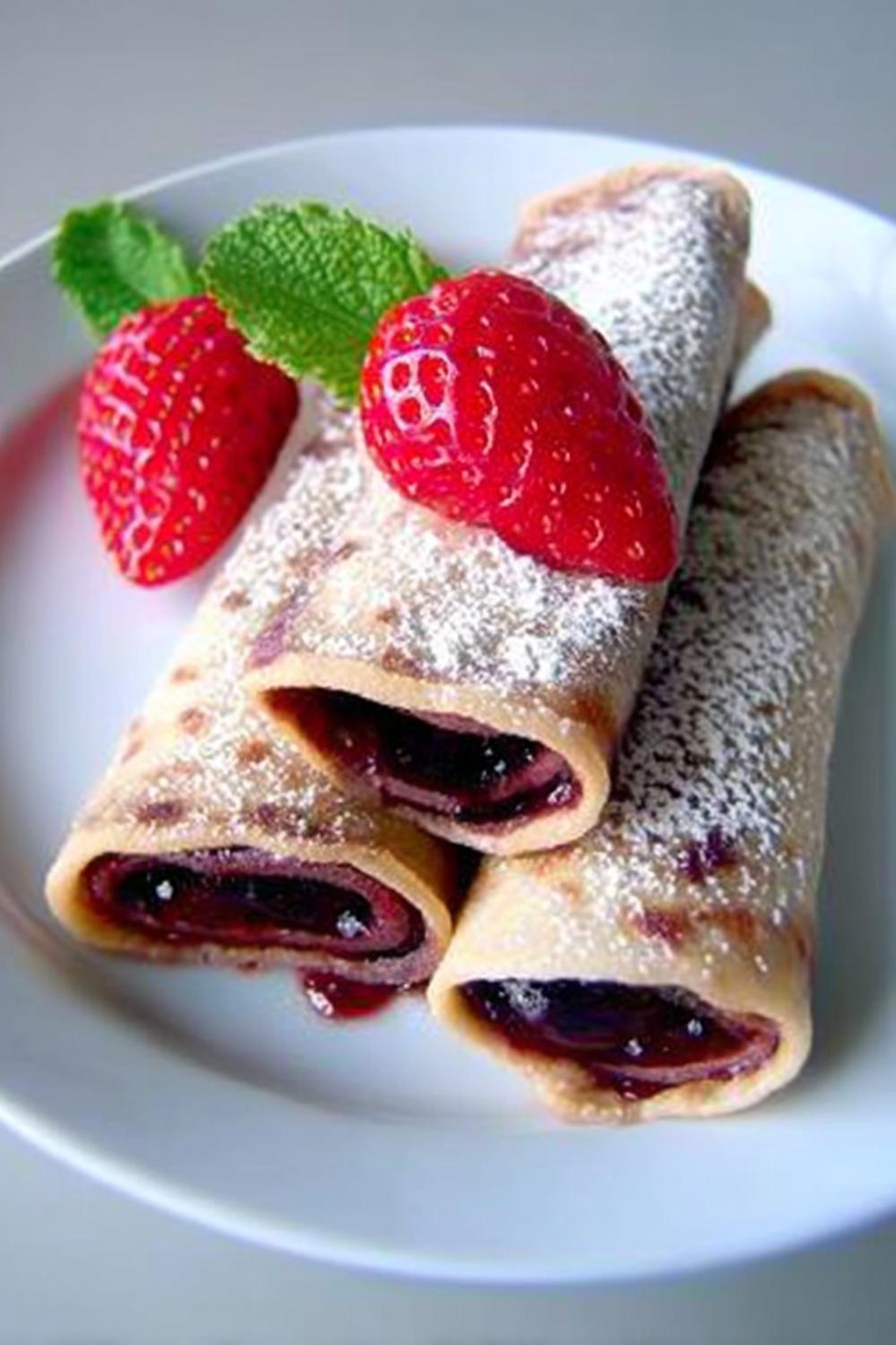 Enkla pannkakor med sylt