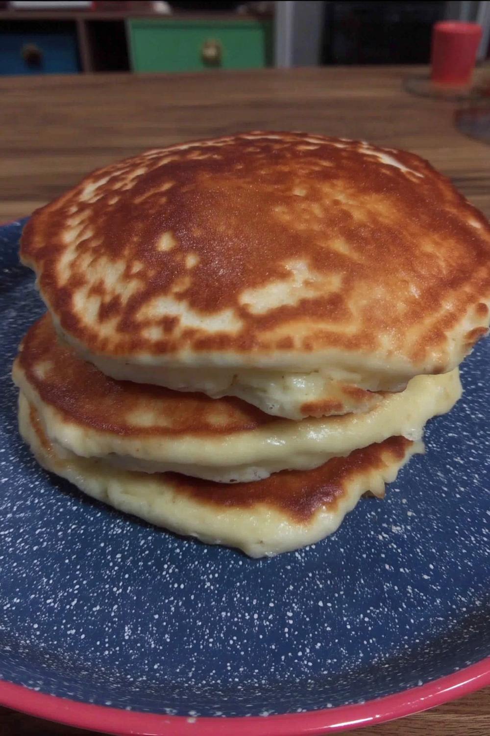Ostfyllda salta pannkakor