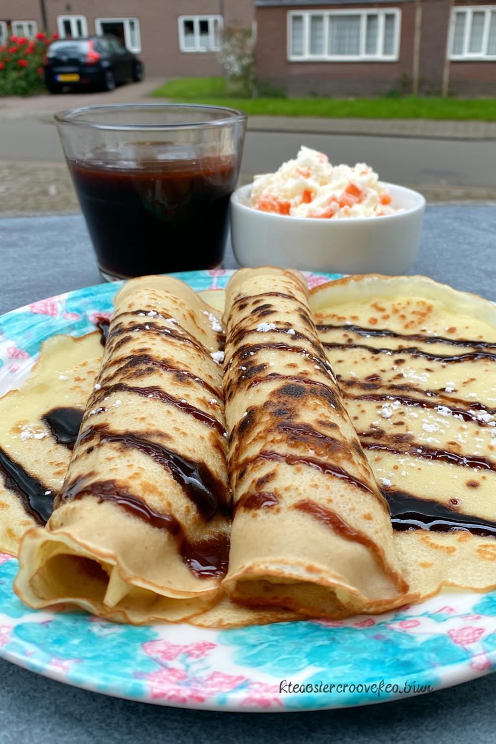 Chokladdroppande pannkakor