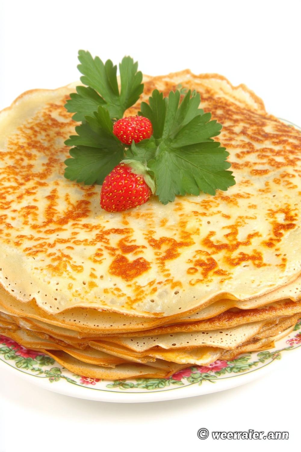Elegant pannkakspresentation