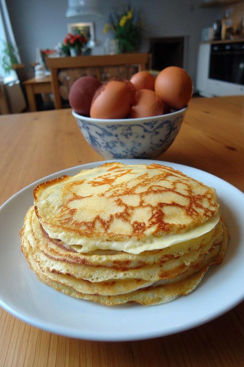 Hemlagade äggpannkakor