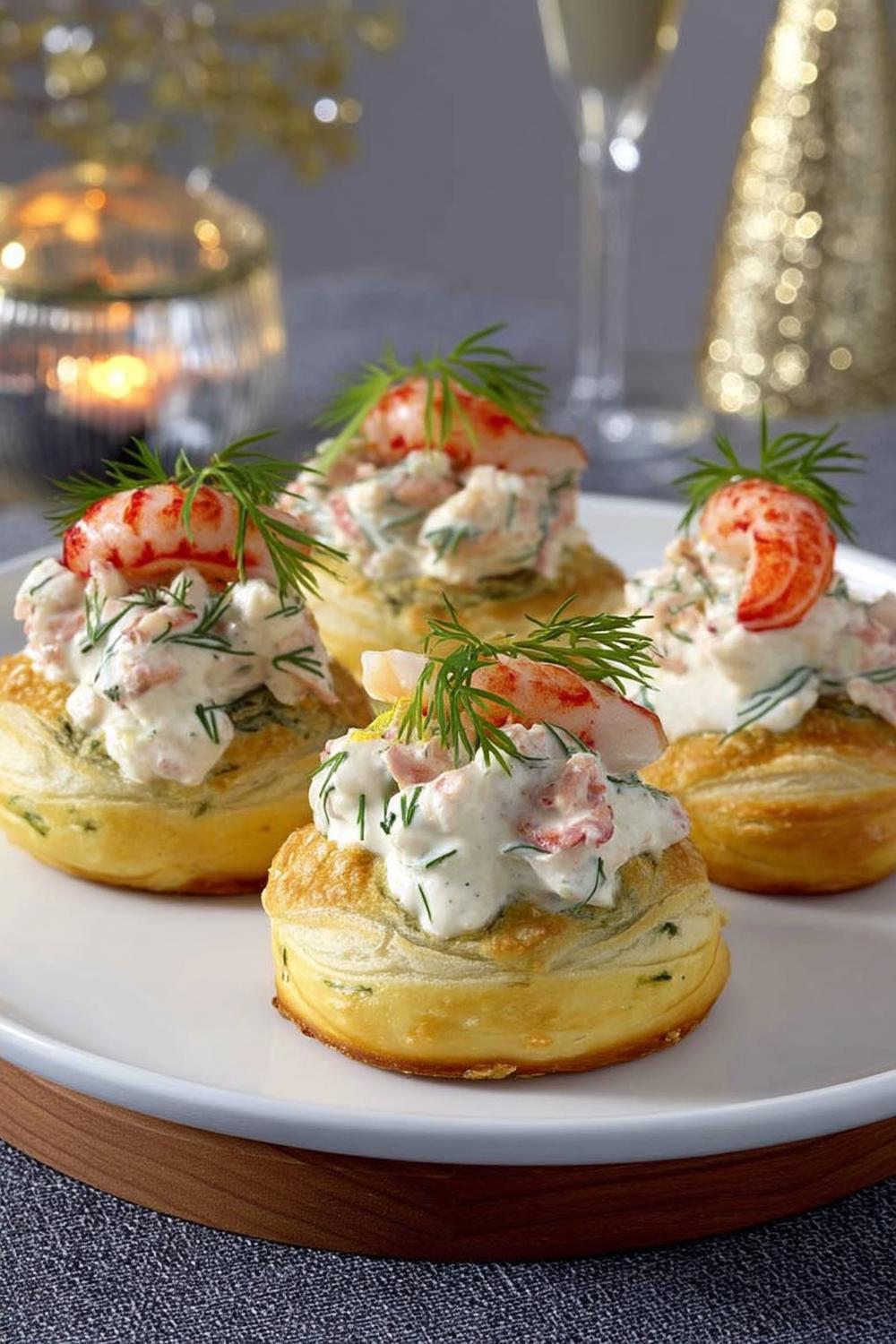Räkfyllda vol-au-vents