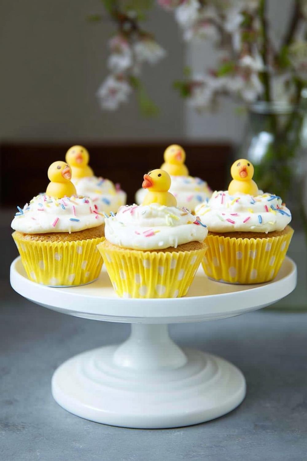 Söta ankcupcakes