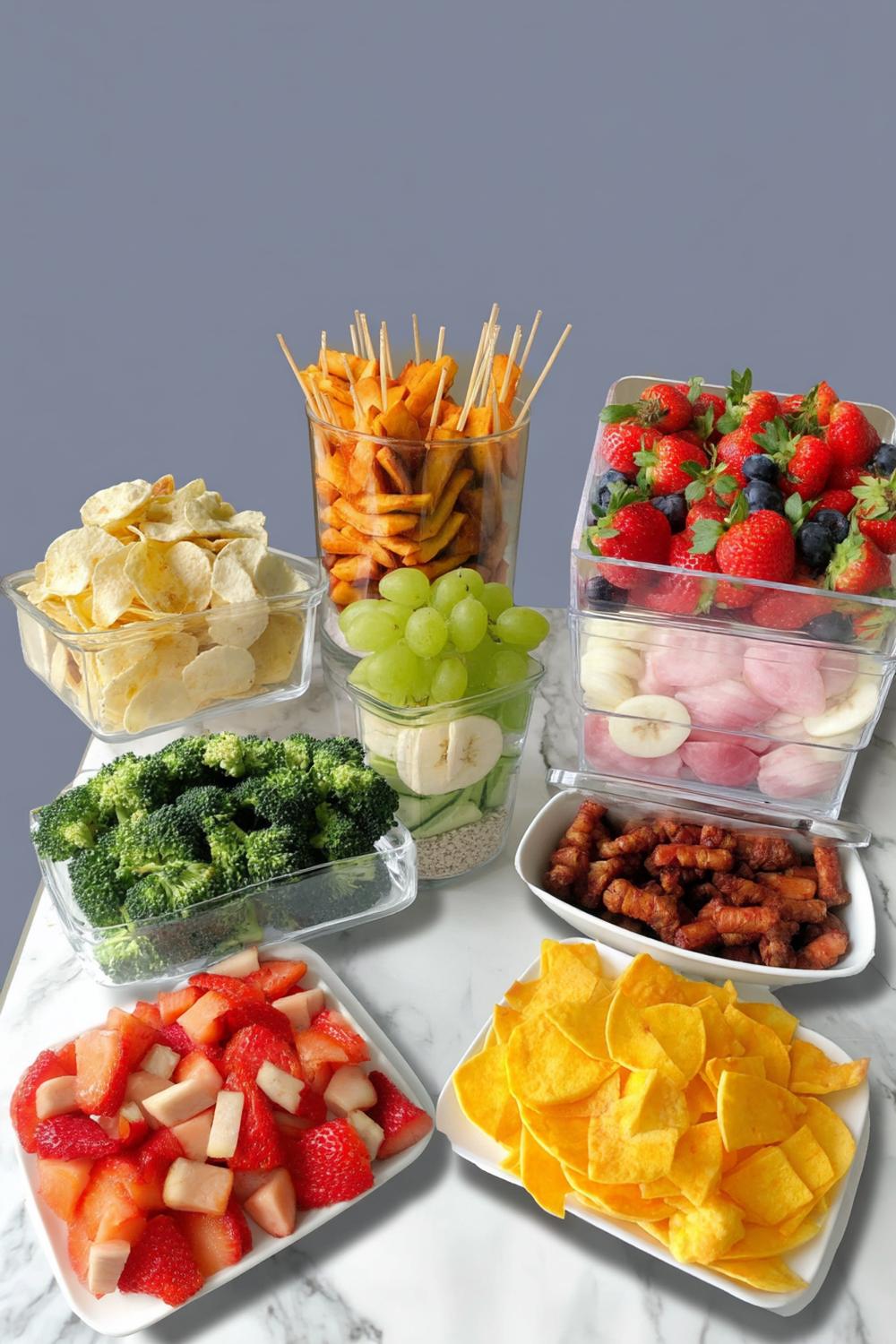 Färgglad Snacksbricka