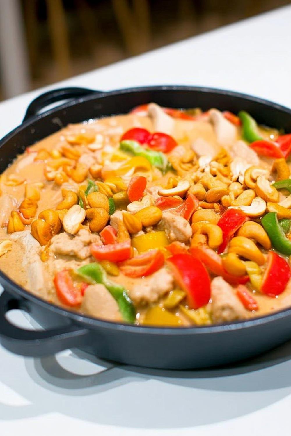 Kryddig Cashewgryta
