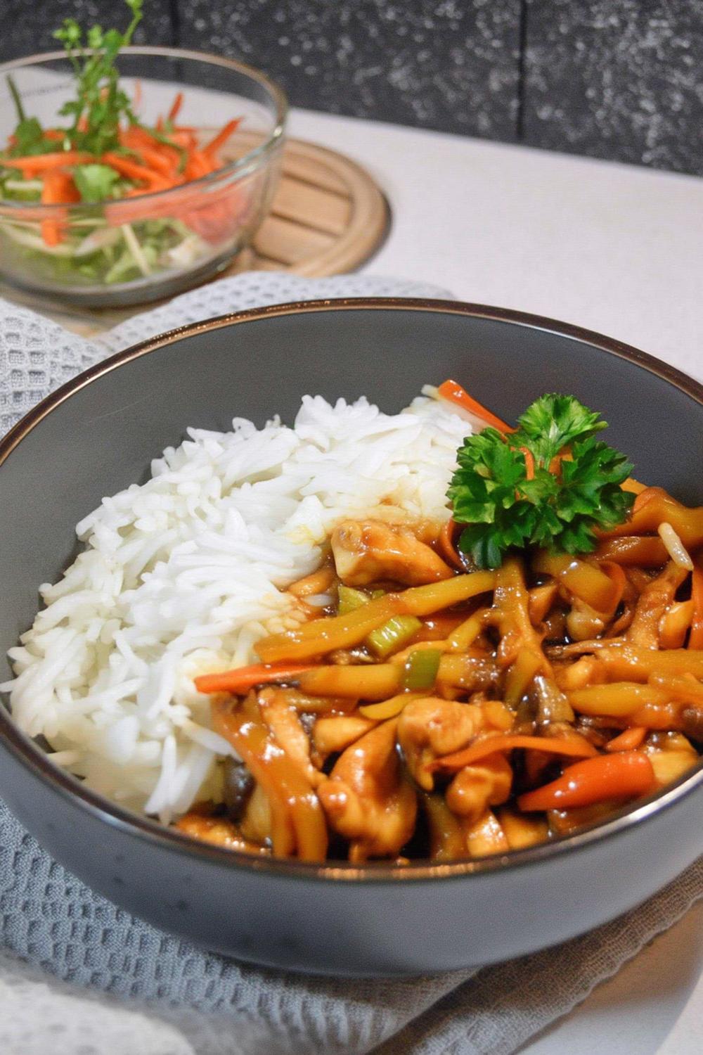 Asiatisk wok med ris