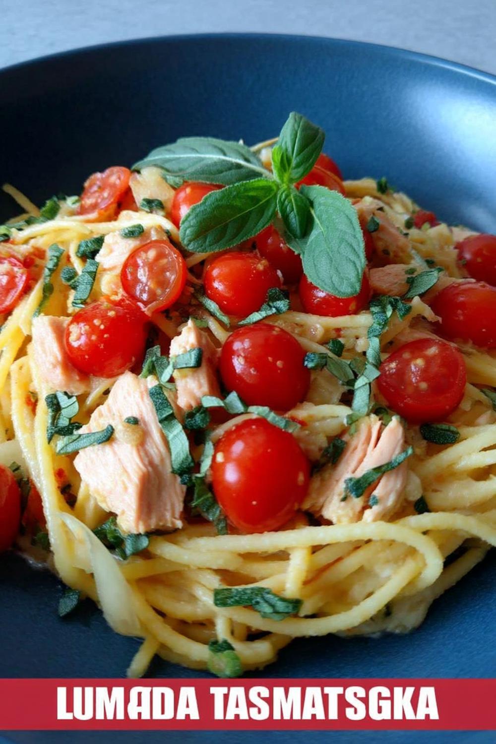 Italiensk pasta med lax