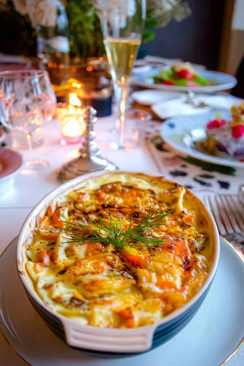 Elegant gratäng med dill