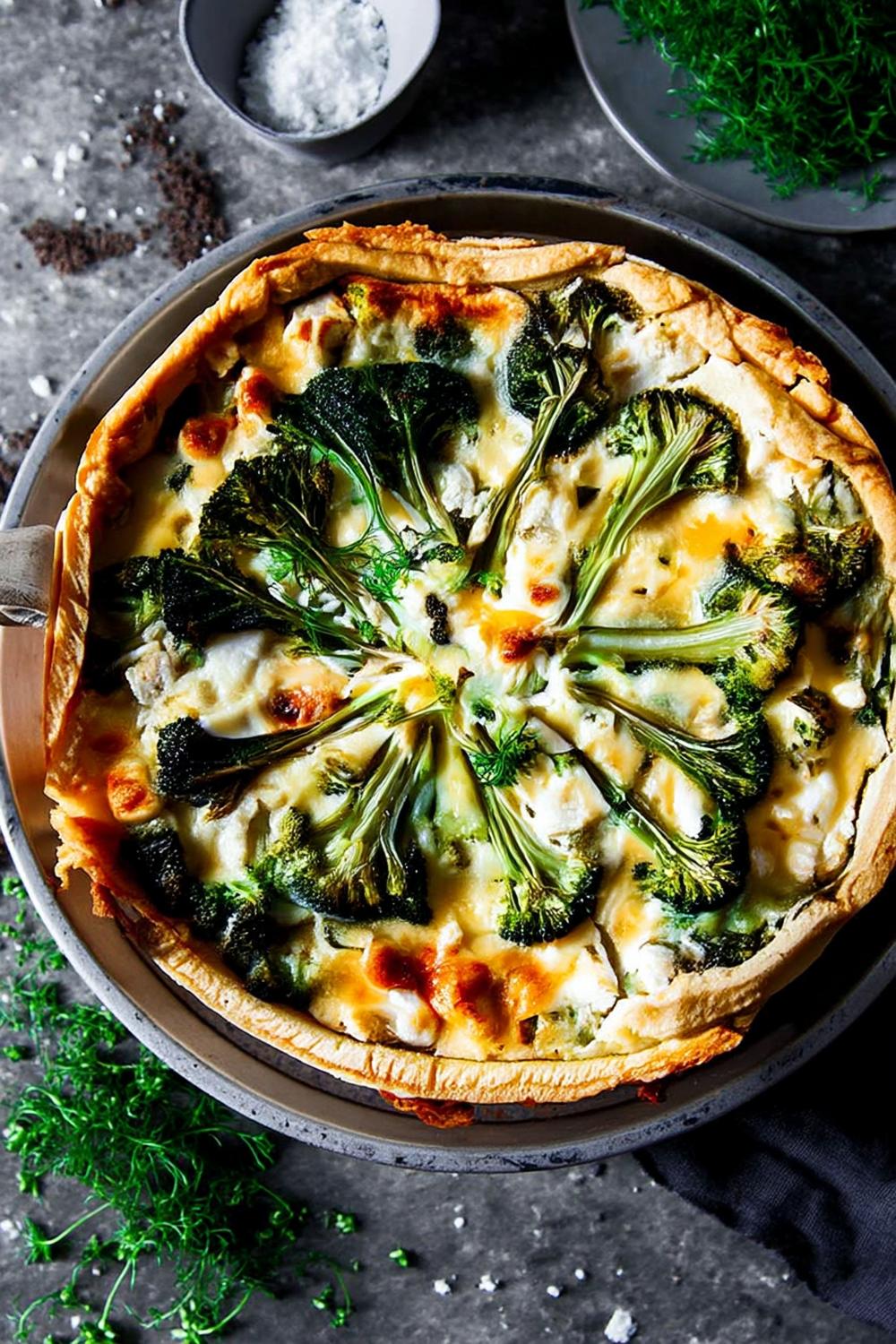 Grön broccolipaj
